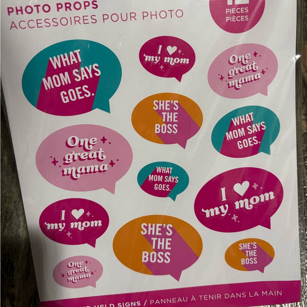 Colorful Photo Props Speech Bubbles